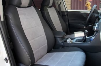Чохли на сидіння для Тойота Rav 4 с 2013 г з Комб. тканини Повний комплект