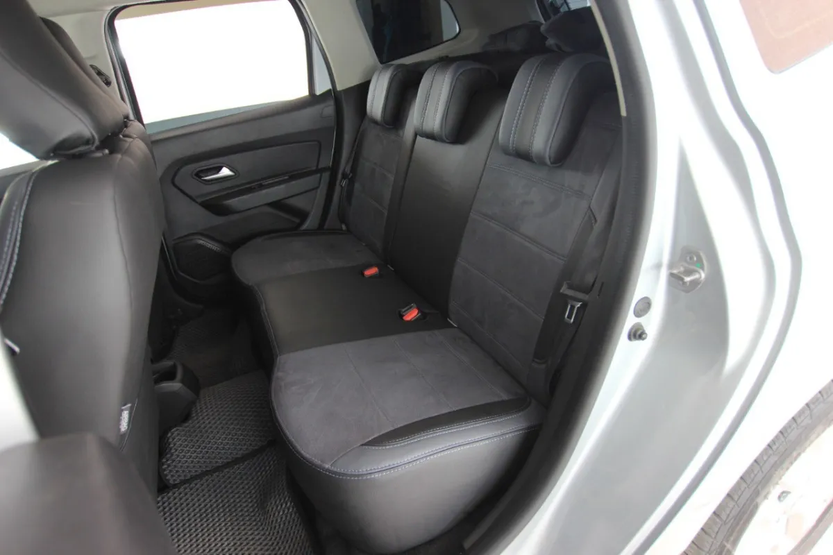 Авточохли для Renault Duster II з екошкіри та штучної замші