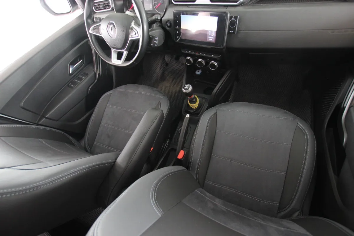 Авточохли для Renault Duster II з екошкіри та штучної замші